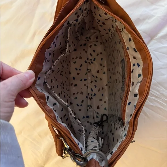 Lug Samba XL Crossbody Bag in Copper Brown - Picture 6 of 7